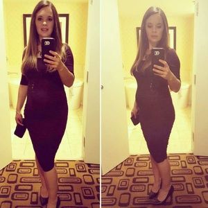 Motherhood Maternity Dress - Plum - S